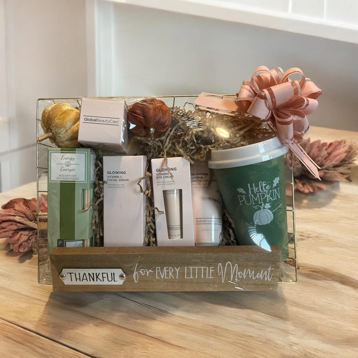 Thankful fall self care spa gift basket