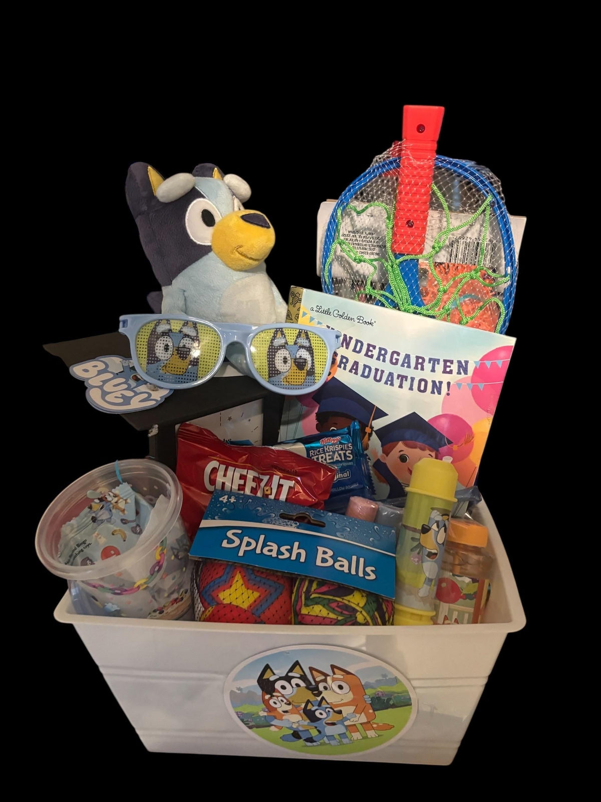 Bluey Pre-K and Kinder Graduation Basket