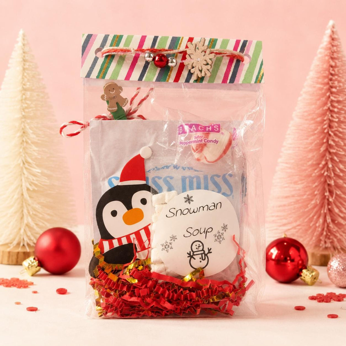 Snowman Soup Christmas Favor | Hot Cocoa Gift | Teacher Classmate Coworker Gift | Holiday Party Favor | Bulk Christmas Gifts