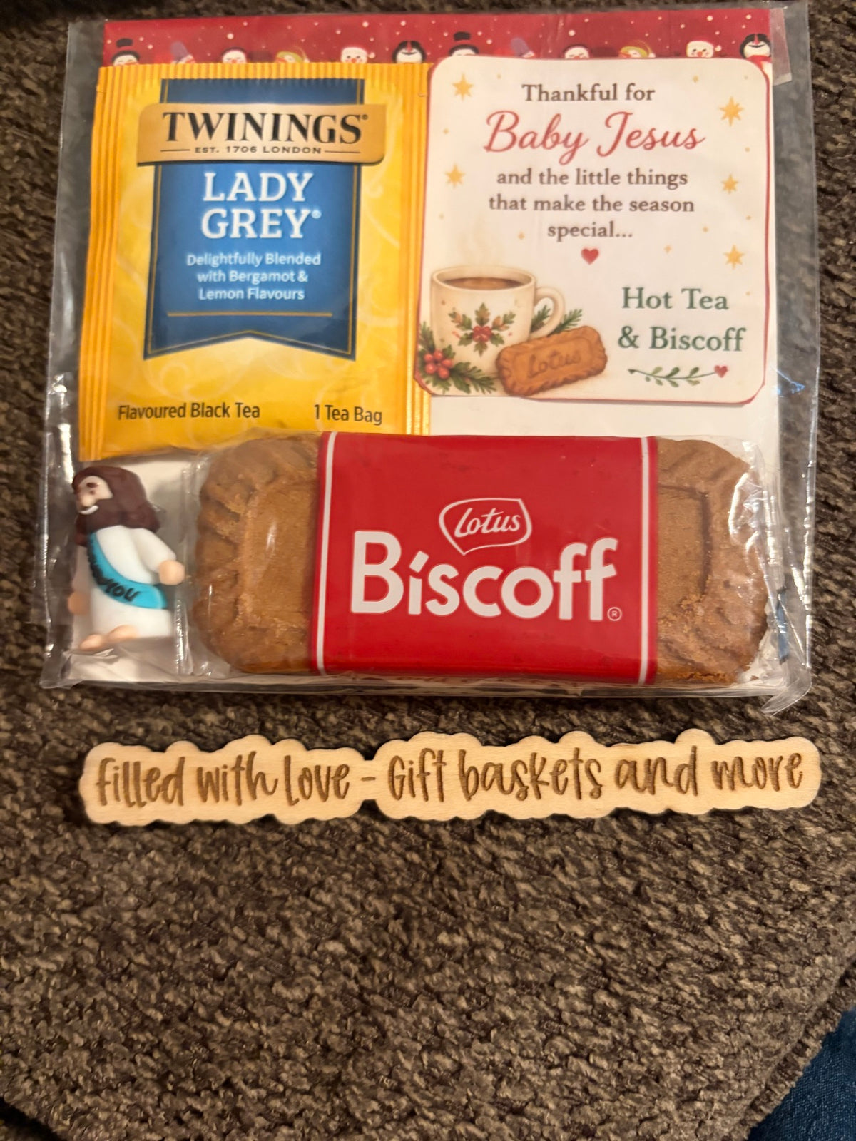 Little Gifts, Filled with Love | Mini Tea Gift Set with Jesus Figurine