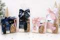 Teen Christmas Gift Box with Nike or Under Armour Socks, Cocoa, Cookies and Keychain