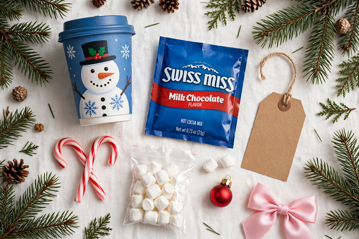Snowman Soup Components Flat Lay